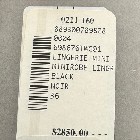 NWT BALENCIAGA Mini Lingerie Dress in black size 36 (US4) - Picture 11 of 15